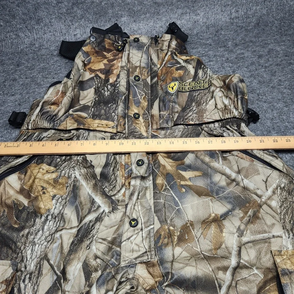 ScentBlocker Realtree Camo Blaze Orange Rainproof ProHunter Bibs Overalls XL
